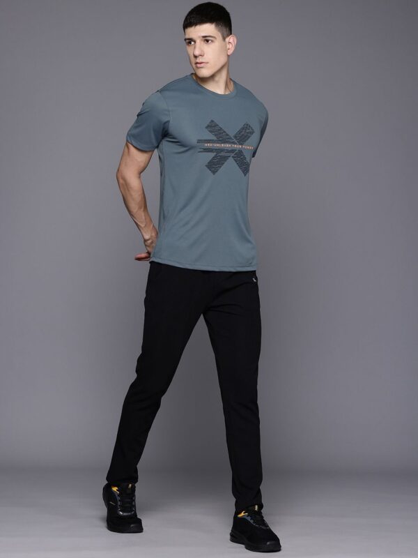 HRX by Hrithik Roshan - Brand Logo Printed Training T-shirt - Image 2